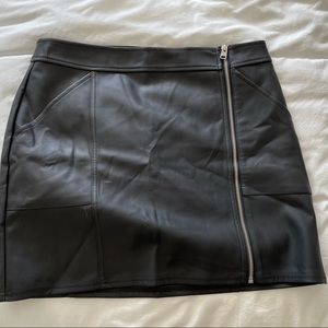 Black Leather Skirt